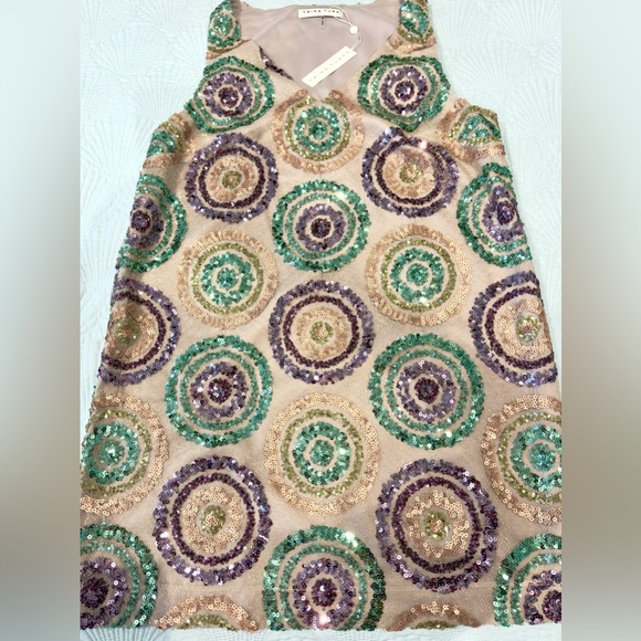 Trina Turk Sequin Circle Mini Dress - Picture 4 of 6